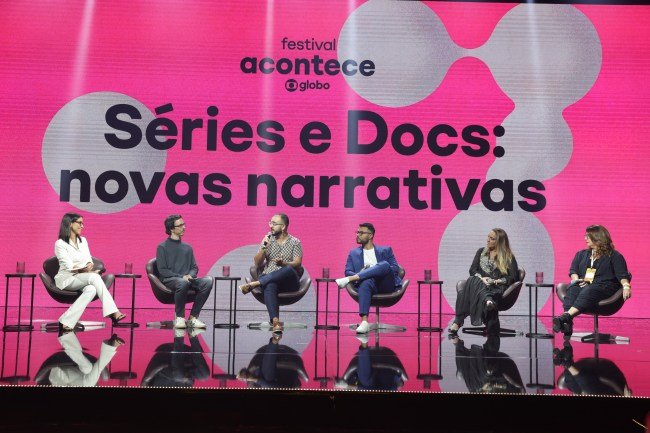 Festival Acontece - Painel Ao Vivo - Mariana Gross, Daniel Ferro, Bonner, Raoni Carneiro e Joana Thimoteo