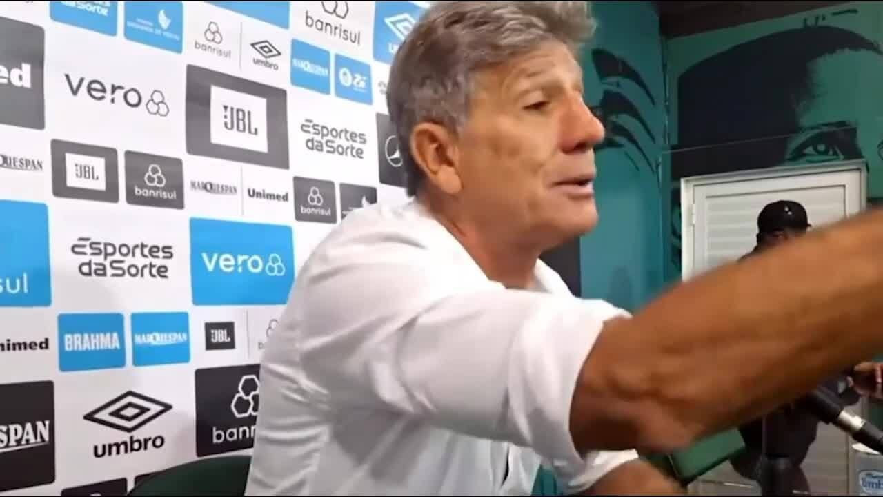 Renato Gaúcho discute com repórter após derrota no Gre-Nal; veja