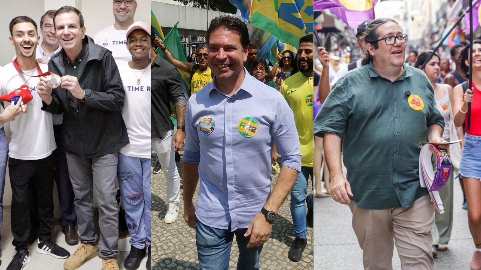 “Esponjaço“, roda com jovens: as agendas dos candidatos à Prefeitura do Rio nesta quarta (18)