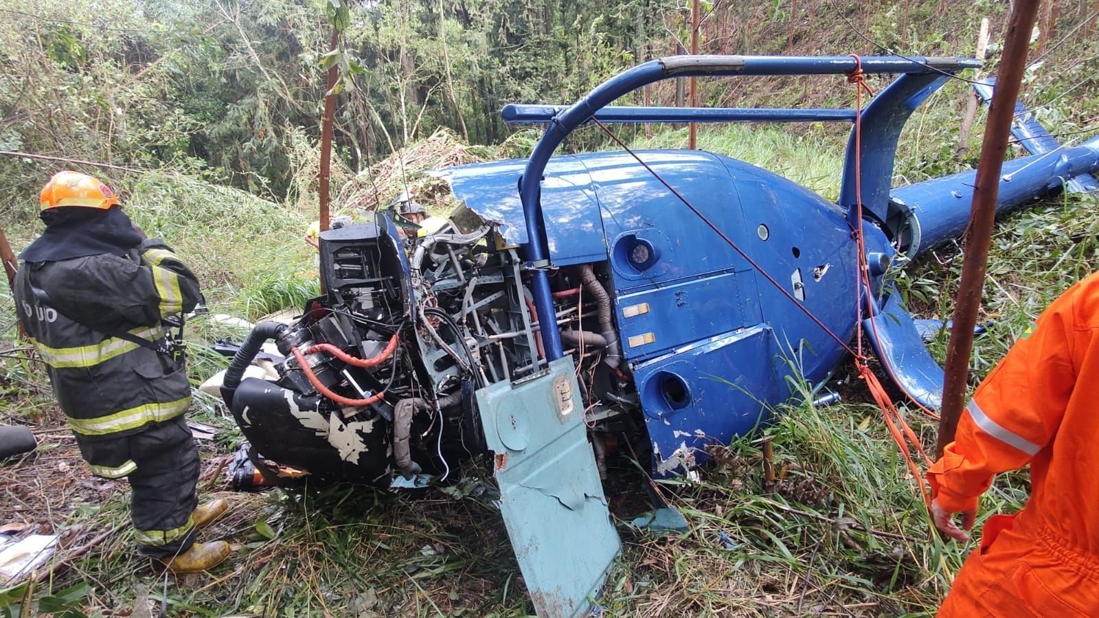 Sobreviventes da queda de helicóptero em SP estão bem e seguem internados